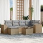 vidaXL 7-tlg. Garten-Sofagarnitur mit Kissen Beige Poly Rattan vidaXL 7-tlg. Garten-Sofagarnitur mit Kissen Beige Poly Rattan