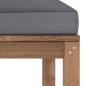 vidaXL Outdoor-Fußhocker mit Kissen in Anthrazit vidaXL Outdoor-Fußhocker mit Kissen in Anthrazit