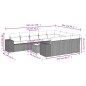 vidaXL 11-tlg. Garten-Sofagarnitur mit Kissen Grau Poly Rattan vidaXL 11-tlg. Garten-Sofagarnitur mit Kissen Grau Poly Rattan