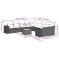 vidaXL 11-tlg. Garten-Sofagarnitur mit Kissen Schwarz Poly Rattan vidaXL 11-tlg. Garten-Sofagarnitur mit Kissen Schwarz Poly Rattan