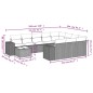 vidaXL 11-tlg. Garten-Sofagarnitur mit Kissen Grau Poly Rattan vidaXL 11-tlg. Garten-Sofagarnitur mit Kissen Grau Poly Rattan