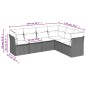 vidaXL 6-tlg. Garten-Sofagarnitur mit Kissen Beige Poly Rattan vidaXL 6-tlg. Garten-Sofagarnitur mit Kissen Beige Poly Rattan