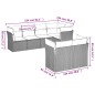 vidaXL 7-tlg. Garten-Sofagarnitur mit Kissen Schwarz Poly Rattan vidaXL 7-tlg. Garten-Sofagarnitur mit Kissen Schwarz Poly Rattan