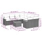 vidaXL 9-tlg. Garten-Sofagarnitur mit Kissen Beige Poly Rattan vidaXL 9-tlg. Garten-Sofagarnitur mit Kissen Beige Poly Rattan