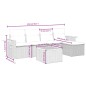 vidaXL 6-tlg. Garten-Sofagarnitur mit Kissen Grau Poly Rattan vidaXL 6-tlg. Garten-Sofagarnitur mit Kissen Grau Poly Rattan