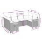 vidaXL 6-tlg. Garten-Sofagarnitur mit Kissen Beige Poly Rattan vidaXL 6-tlg. Garten-Sofagarnitur mit Kissen Beige Poly Rattan