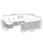 vidaXL 11-tlg. Garten-Sofagarnitur mit Kissen Schwarz Poly Rattan vidaXL 11-tlg. Garten-Sofagarnitur mit Kissen Schwarz Poly Rattan