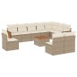 vidaXL 11-tlg. Garten-Sofagarnitur mit Kissen Beige Poly Rattan vidaXL 11-tlg. Garten-Sofagarnitur mit Kissen Beige Poly Rattan