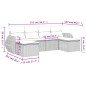 vidaXL 6-tlg. Garten-Sofagarnitur mit Kissen Beige Poly Rattan vidaXL 6-tlg. Garten-Sofagarnitur mit Kissen Beige Poly Rattan