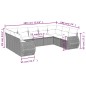 vidaXL 9-tlg. Garten-Sofagarnitur mit Kissen Schwarz Poly Rattan vidaXL 9-tlg. Garten-Sofagarnitur mit Kissen Schwarz Poly Rattan