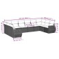 vidaXL 10-tlg. Garten-Sofagarnitur mit Kissen Schwarz Poly Rattan vidaXL 10-tlg. Garten-Sofagarnitur mit Kissen Schwarz Poly Rattan