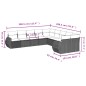 vidaXL 10-tlg. Garten-Sofagarnitur mit Kissen Schwarz Poly Rattan vidaXL 10-tlg. Garten-Sofagarnitur mit Kissen Schwarz Poly Rattan