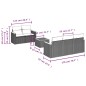 vidaXL 6-tlg. Garten-Sofagarnitur mit Kissen Schwarz Poly Rattan vidaXL 6-tlg. Garten-Sofagarnitur mit Kissen Schwarz Poly Rattan
