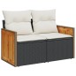 vidaXL 12-tlg. Garten-Sofagarnitur mit Kissen Schwarz Poly Rattan vidaXL 12-tlg. Garten-Sofagarnitur mit Kissen Schwarz Poly Rattan