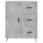 Highboard Betongrau 69,5x34x180 cm Holzwerkstoff Highboard Betongrau 69,5x34x180 cm Holzwerkstoff
