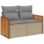 vidaXL 8-tlg. Garten-Sofagarnitur mit Kissen Beige Poly Rattan vidaXL 8-tlg. Garten-Sofagarnitur mit Kissen Beige Poly Rattan