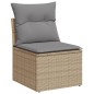 vidaXL 8-tlg. Garten-Sofagarnitur mit Kissen Beige Poly Rattan vidaXL 8-tlg. Garten-Sofagarnitur mit Kissen Beige Poly Rattan