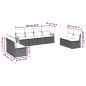 vidaXL 8-tlg. Garten-Sofagarnitur mit Kissen Beige Poly Rattan vidaXL 8-tlg. Garten-Sofagarnitur mit Kissen Beige Poly Rattan