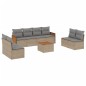 vidaXL 9-tlg. Garten-Sofagarnitur mit Kissen Beige Poly Rattan vidaXL 9-tlg. Garten-Sofagarnitur mit Kissen Beige Poly Rattan