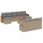 vidaXL 11-tlg. Garten-Sofagarnitur mit Kissen Beige Poly Rattan vidaXL 11-tlg. Garten-Sofagarnitur mit Kissen Beige Poly Rattan