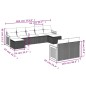 vidaXL 9-tlg. Garten-Sofagarnitur mit Kissen Beige Poly Rattan vidaXL 9-tlg. Garten-Sofagarnitur mit Kissen Beige Poly Rattan