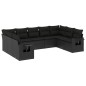 vidaXL 9-tlg. Garten-Sofagarnitur mit Kissen Schwarz Poly Rattan vidaXL 9-tlg. Garten-Sofagarnitur mit Kissen Schwarz Poly Rattan