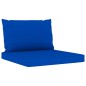 5-tlg. Garten-Lounge-Set mit Blauen Kissen 5-tlg. Garten-Lounge-Set mit Blauen Kissen