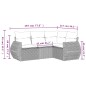 vidaXL 4-tlg. Garten-Sofagarnitur mit Kissen Beige Poly Rattan vidaXL 4-tlg. Garten-Sofagarnitur mit Kissen Beige Poly Rattan
