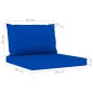 5-tlg. Garten-Lounge-Set mit Blauen Kissen 5-tlg. Garten-Lounge-Set mit Blauen Kissen