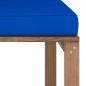 Outdoor-Ecksofa Paletten mit Kissen in Blau Outdoor-Ecksofa Paletten mit Kissen in Blau
