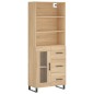 Highboard Sonoma-Eiche 69,5x34x180 cm Holzwerkstoff Highboard Sonoma-Eiche 69,5x34x180 cm Holzwerkstoff