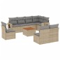 vidaXL 9-tlg. Garten-Sofagarnitur mit Kissen Beige Poly Rattan vidaXL 9-tlg. Garten-Sofagarnitur mit Kissen Beige Poly Rattan