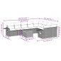 vidaXL 10-tlg. Garten-Sofagarnitur mit Kissen Schwarz Poly Rattan vidaXL 10-tlg. Garten-Sofagarnitur mit Kissen Schwarz Poly Rattan