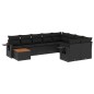 vidaXL 10-tlg. Garten-Sofagarnitur mit Kissen Schwarz Poly Rattan vidaXL 10-tlg. Garten-Sofagarnitur mit Kissen Schwarz Poly Rattan