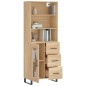 Highboard Sonoma-Eiche 69,5x34x180 cm Holzwerkstoff Highboard Sonoma-Eiche 69,5x34x180 cm Holzwerkstoff