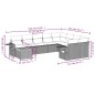 vidaXL 10-tlg. Garten-Sofagarnitur mit Kissen Schwarz Poly Rattan vidaXL 10-tlg. Garten-Sofagarnitur mit Kissen Schwarz Poly Rattan