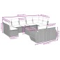 vidaXL 10-tlg. Garten-Sofagarnitur mit Kissen Beige Poly Rattan vidaXL 10-tlg. Garten-Sofagarnitur mit Kissen Beige Poly Rattan