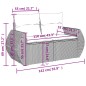 vidaXL 5-tlg. Garten-Sofagarnitur mit Kissen Grau Poly Rattan vidaXL 5-tlg. Garten-Sofagarnitur mit Kissen Grau Poly Rattan