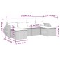 vidaXL 6-tlg. Garten-Sofagarnitur mit Kissen Beige Poly Rattan vidaXL 6-tlg. Garten-Sofagarnitur mit Kissen Beige Poly Rattan