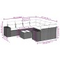 vidaXL 9-tlg. Garten-Sofagarnitur mit Kissen Grau Poly Rattan vidaXL 9-tlg. Garten-Sofagarnitur mit Kissen Grau Poly Rattan