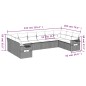vidaXL 10-tlg. Garten-Sofagarnitur mit Kissen Beige Poly Rattan vidaXL 10-tlg. Garten-Sofagarnitur mit Kissen Beige Poly Rattan