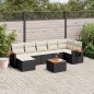 vidaXL 8-tlg. Garten-Sofagarnitur mit Kissen Schwarz Poly Rattan vidaXL 8-tlg. Garten-Sofagarnitur mit Kissen Schwarz Poly Rattan