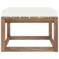 vidaXL Gartenhocker mit Creme Kissen vidaXL Gartenhocker mit Creme Kissen