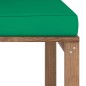Garten-Paletten-Mittelsofa mit Kissen Grün Garten-Paletten-Mittelsofa mit Kissen Grün