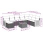 vidaXL 9-tlg. Garten-Sofagarnitur mit Kissen Schwarz Poly Rattan vidaXL 9-tlg. Garten-Sofagarnitur mit Kissen Schwarz Poly Rattan
