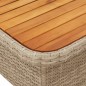 vidaXL 2-tlg. Garten-Essgruppe mit Kissen Beige Poly Rattan vidaXL 2-tlg. Garten-Essgruppe mit Kissen Beige Poly Rattan