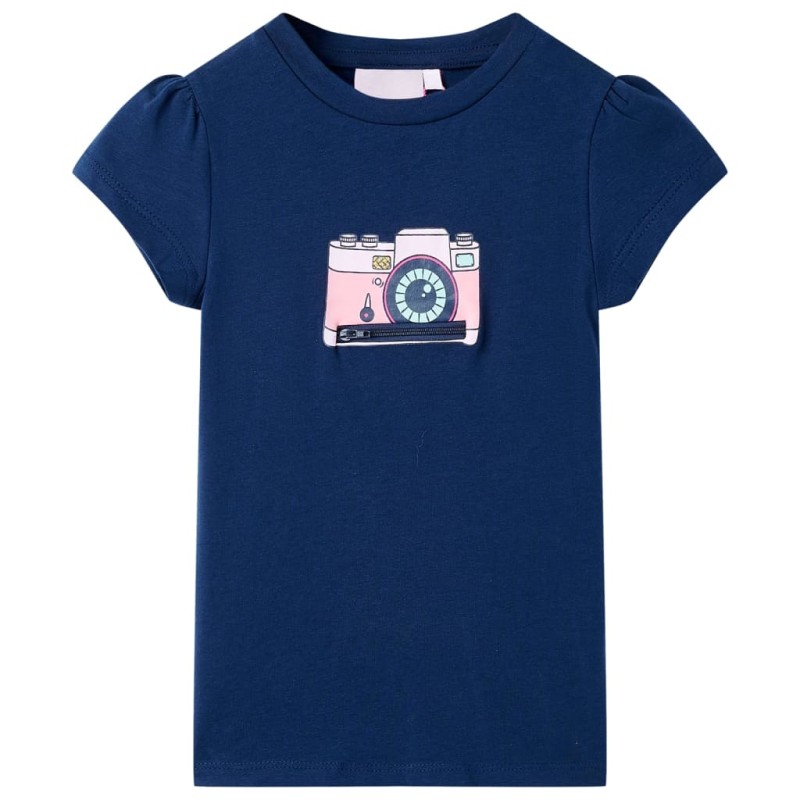 Kinder-T-Shirt Marineblau 116 Kinder-T-Shirt Marineblau 116