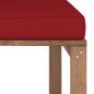Outdoor-Ecksofa Paletten mit Kissen in Weinrot Outdoor-Ecksofa Paletten mit Kissen in Weinrot