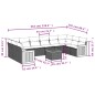vidaXL 11-tlg. Garten-Sofagarnitur mit Kissen Schwarz Poly Rattan vidaXL 11-tlg. Garten-Sofagarnitur mit Kissen Schwarz Poly Rattan