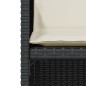 vidaXL 3-tlg. Bistro-Set mit Kissen Schwarz Poly Rattan vidaXL 3-tlg. Bistro-Set mit Kissen Schwarz Poly Rattan